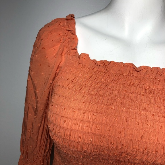 NWOT | Wild Fable | Smocked Ruffle Top - Picture 5 of 7